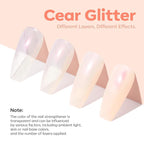 modelones Nail Strengthener, Glitter Clear Nail Natural Concealer Foundation - Image 2
