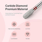 MelodySusie 3mm Rounded Top Barrel Cuticle Clean Nail Drill Bit 3/32'' - Image 6
