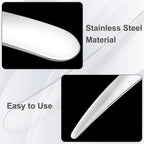 Pndeyo 3pcs Mini Stainless Steel Makeup Spatula, Reusable Cosmetic Cream - Image 3