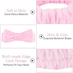 Casoty Pink 6 Pcs Spa Headband, Hair Band - Image 3