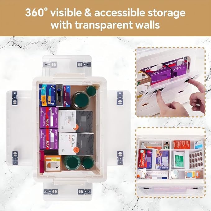 HEY FOLY 30qt Medicine Organizer Storage Box - Image 6