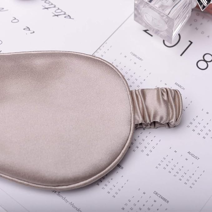 Silk Sleep Mask Light Blocking Luxury 100% Mulberry 19mm Silk Eye Mask Eye - Image 5