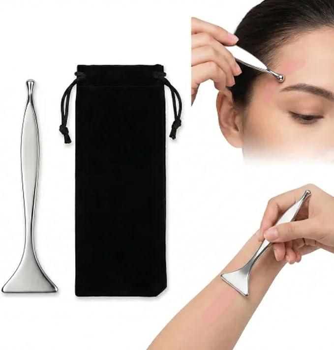 2-in-1 Acupressure Massage Pen, Dual-Ended Stainless Steel Acupuncture Pen & by Unknown