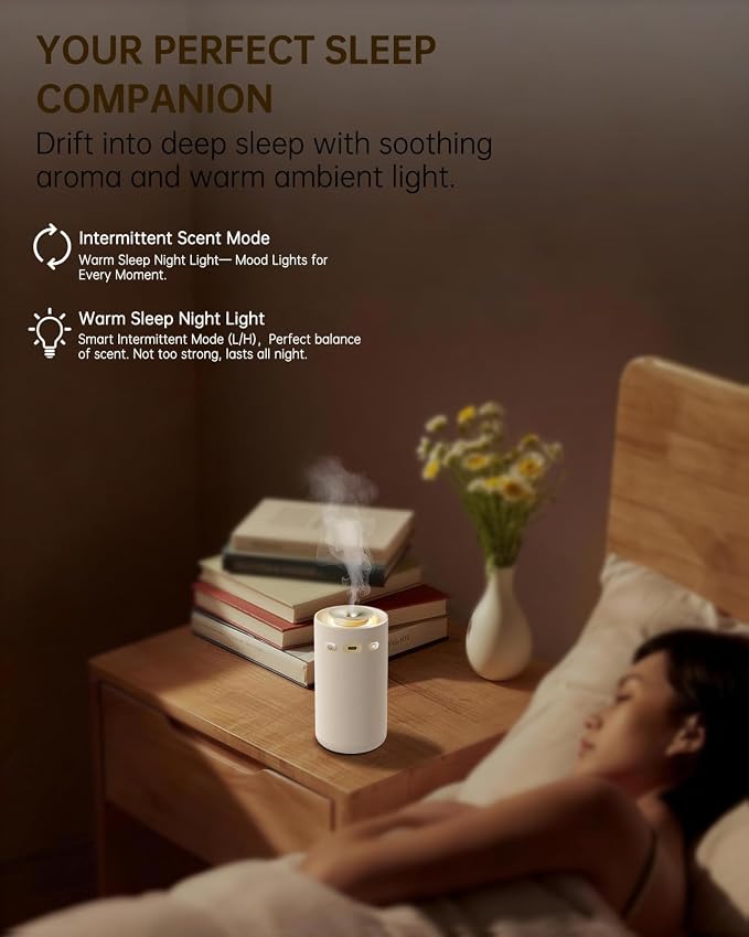 Waterless Essential Oil Diffuser, Portable Car Aromatherapy Diffuser, - Image 4