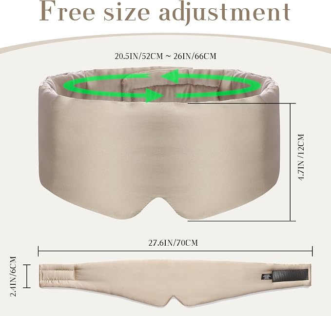 SECZIPE 100% Mulberry Silk Sleep Mask Eye Mask - Image 5