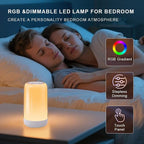 Touch Night Light Rechargeable LED Mood Lamp 7 RGB Color Ambience Lighting - Image 6