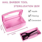 Gusnilo Nail Tool Sterilizer Box Disinfectant Jar Plastic Disinfectant - Image 2