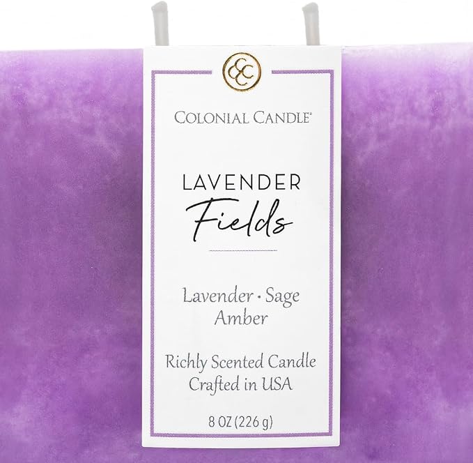 Colonial Candle Lavender Fields Scented Candle Jar, Highly Fragranced Candles - Image 5