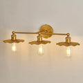 ZGLAOJT 3 Light Vintage Vanity Light Gold Bathroom Light Fixtures Over Mirror. by ZGLAOJT