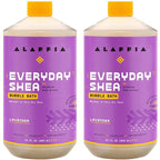 Alaffia Bubble Bath, Lavender 2-Pack – Long-Lasting Bubbles by Alaffia