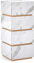 BarberPub Marble Patterned Salon SPA Cabinet, Storage Barber Organizer by BarberPub