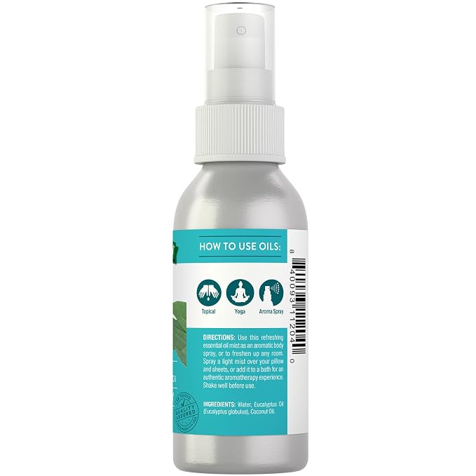 Nature's Truth Eucalyptus Mist Spray 2.4 fl oz | Pure Essential Oil - Image 6