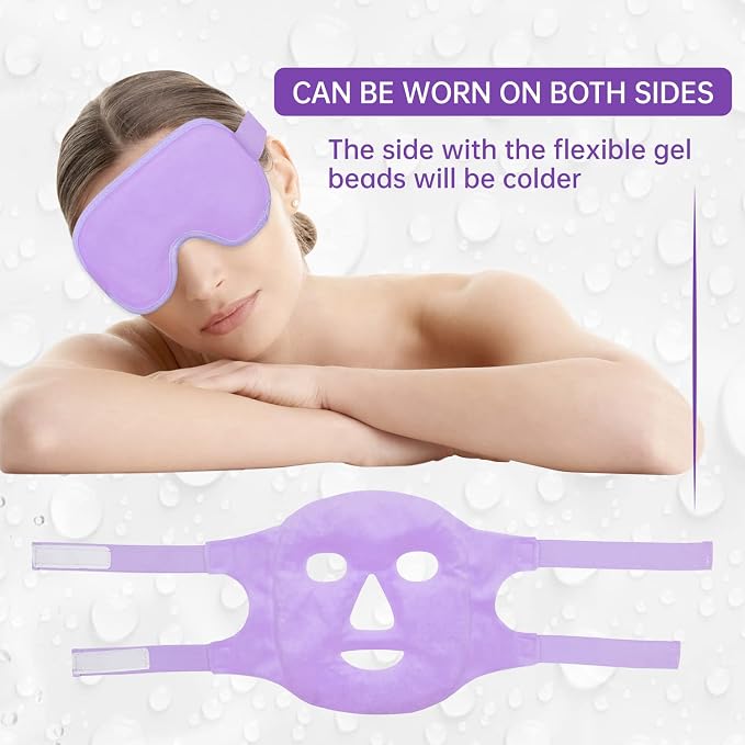 ZNÖCUETÖD Cooling Ice Face Eye Mask - Image 5