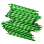 100 Pcs Orange Wood Nail Sticks Double Sided Multi Functional Cuticle Pusher - Image 5