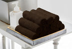 Avalon Towels Cotton Washcloths 24-Pack – 12 x 12 Inch Brown Super Soft & - Image 4