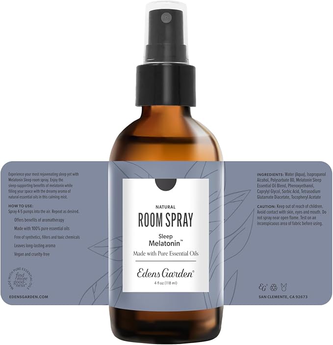 Edens Garden Melatonin Sleep Aromatherapy Room Spray – Natural Essential Oil - Image 9