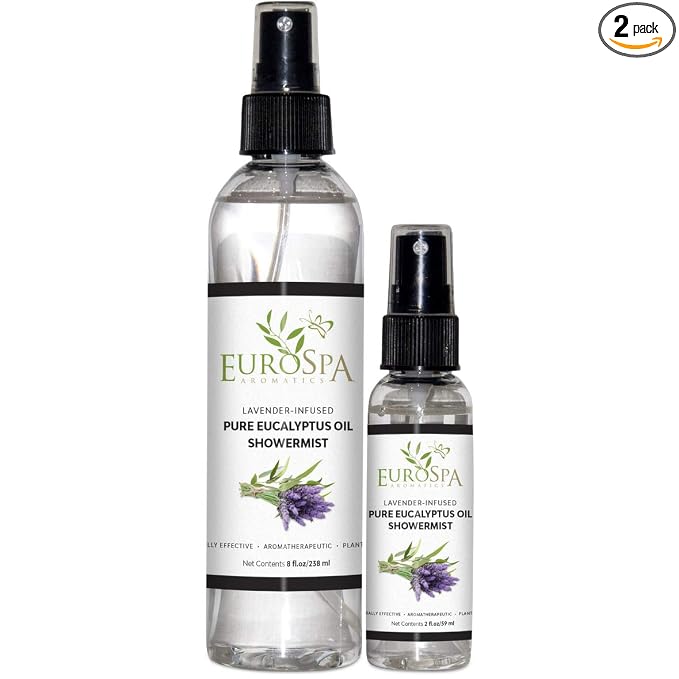 EuroSpa Aromatics Pure Eucalyptus Oil ShowerMist and Steam Room Spray, by EuroSpa+Aromatics
