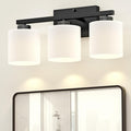 Honesorn Bathroom Light Fixtures Black, 3-Light Bathroom Vanity Light Over by Honesorn