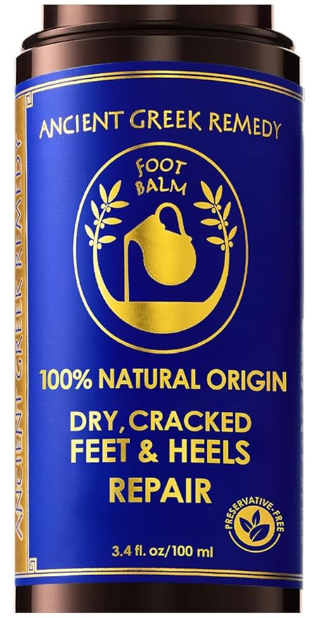 Dry Cracked Heels Repair | Organic Foot Cream by AncientGreekRemedybyBlissofGreece