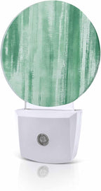 Night Lights Auto Sensor Green Abstract Graffiti Night Light Art Painting Round by Home+L6