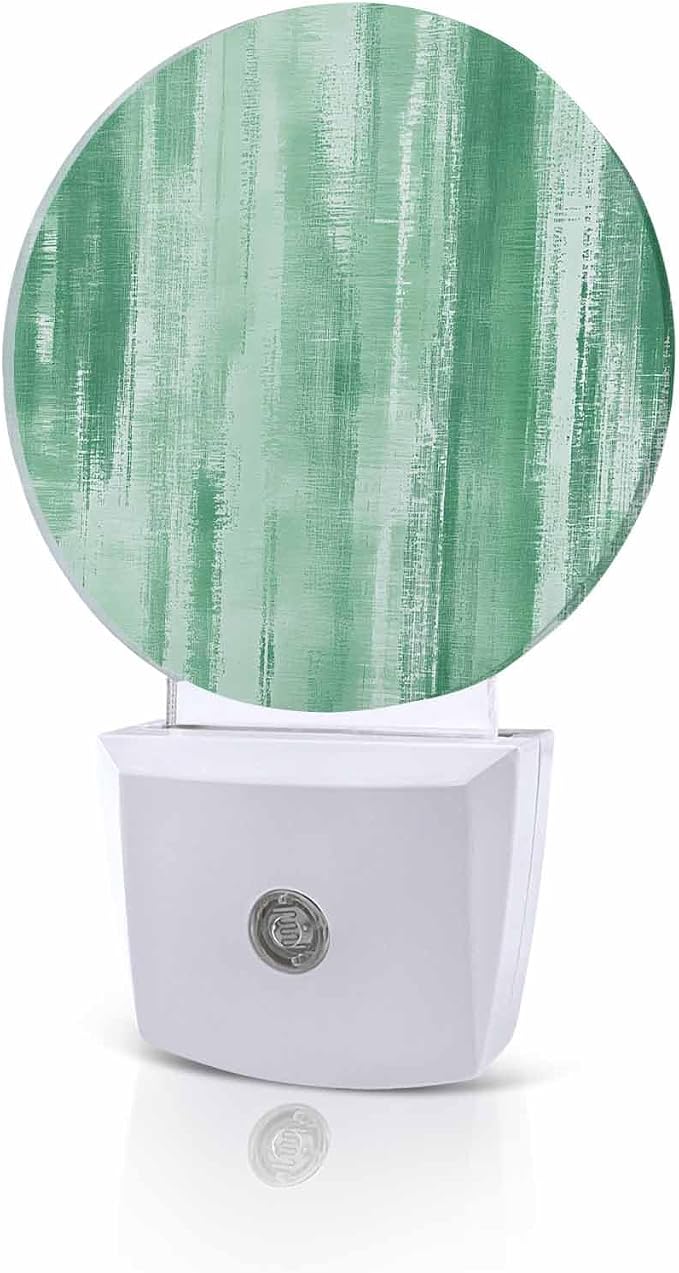 Night Lights Auto Sensor Green Abstract Graffiti Night Light Art Painting Round by Home+L6