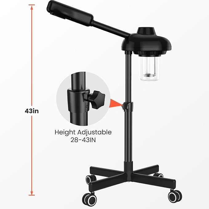 TASALON Steamer on Wheels for Professional Skin Rejuvenation, Facial Steamer - Image 4