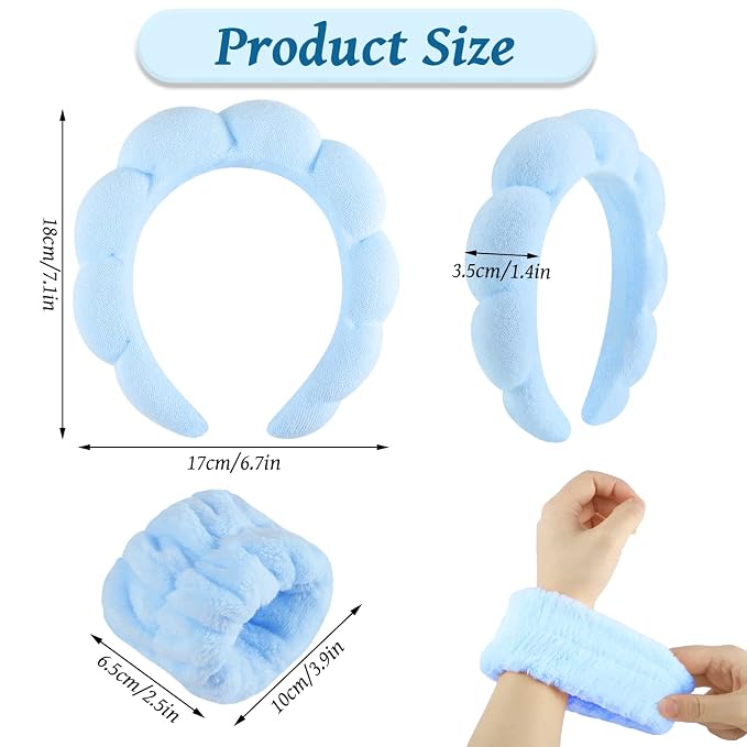 WSICSE Sponge Spa Headband for Washing Face - Image 2
