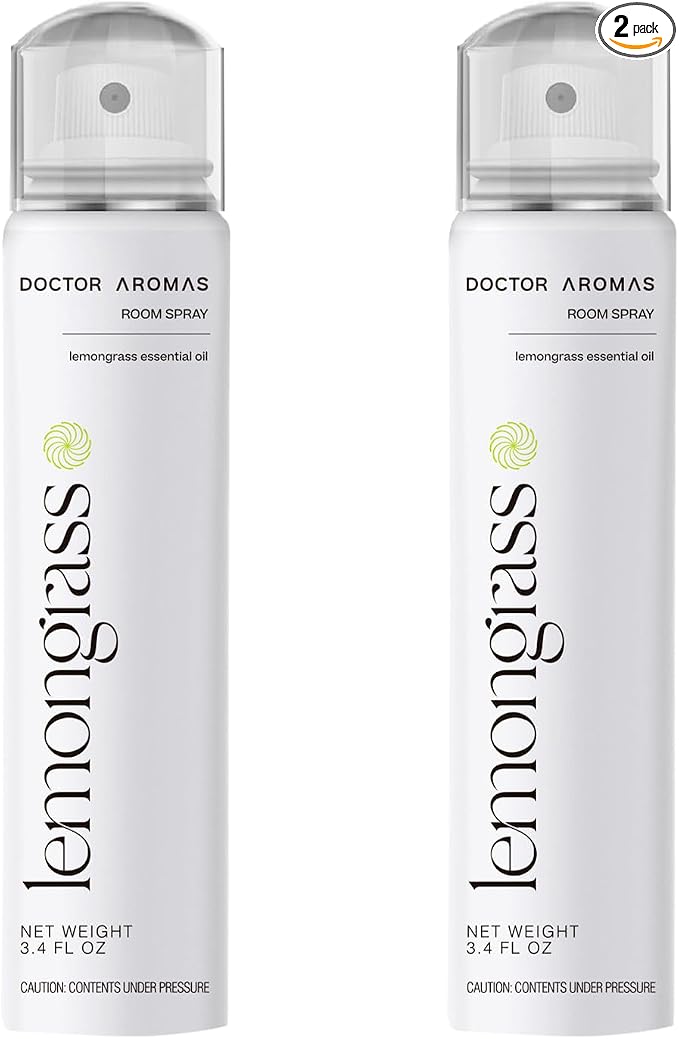 Doctor Aromas Premium Air & Room Spray – 100% Natural Lemongrass Long-Lasting by DOCTORAROMAS