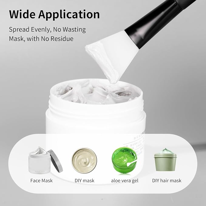 MSQ Silicone Face Mask Brush, Soft Facial Cleansing Scrubber, Facial Mask Brush - Image 2