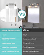Sailstar Bathroom Light Fixtures 2-Light, Brushed Nickel Vanity Lights Fixtures - Image 3