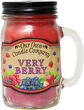 Our Own Candle Company, Very Berry Scented Mason Jar Candle, 100 Hour Burn Time by OurOwnCandleCompanycandles