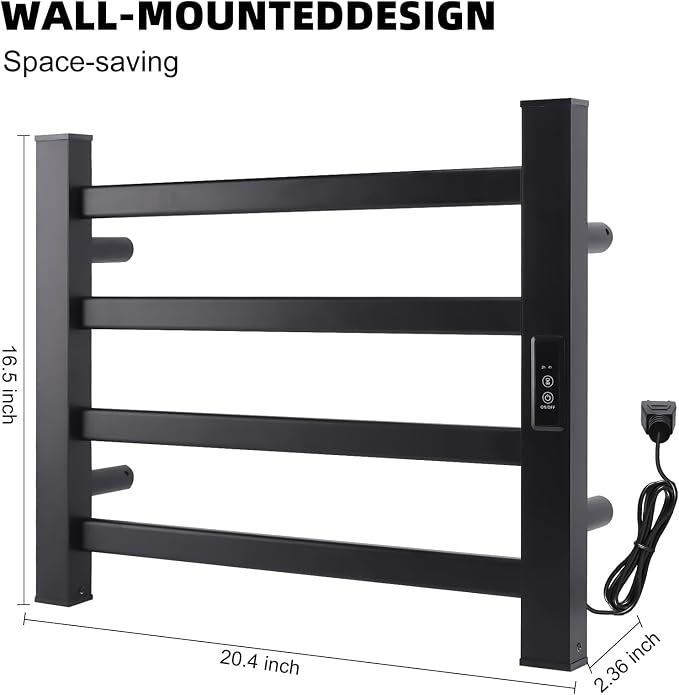 Towel Warmer Heated Towel Bar-Rack - Image 6