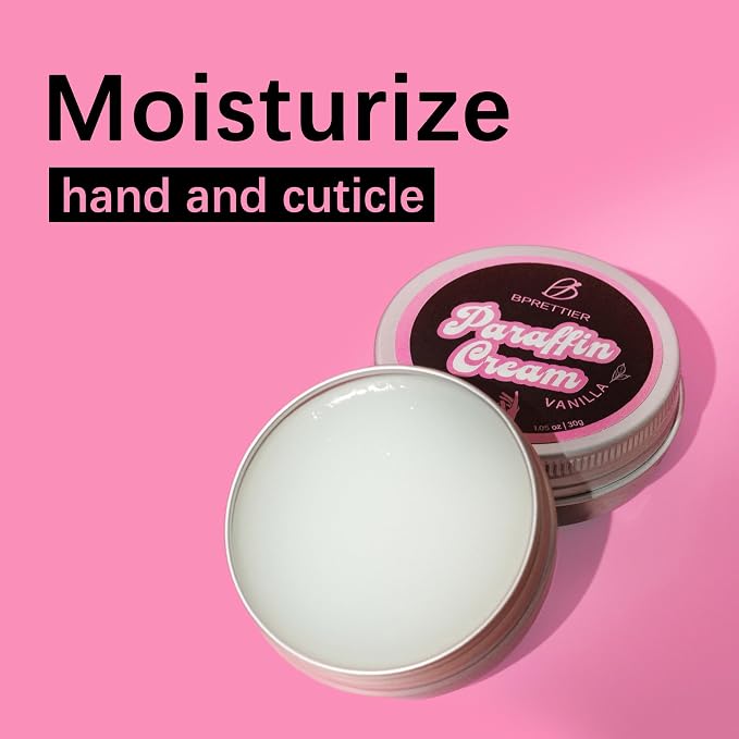 Cold Paraffin Wax Cream for Hands and Feet, Shea Butter Cuticle Balm, Vanila - Image 4