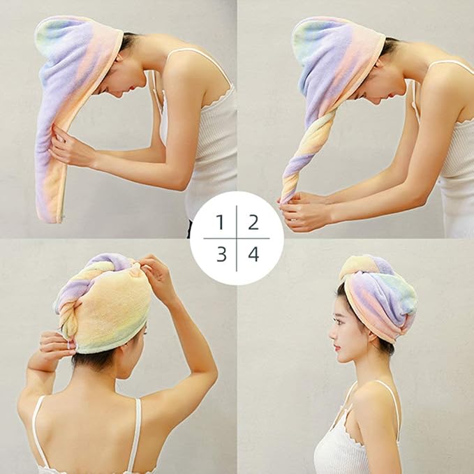 Microfiber Hair Drying Wrap Towel - Image 4