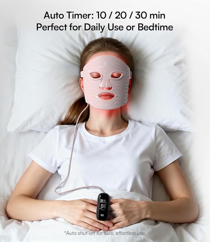 INIA Red Light Therapy Mask for Face – 4 Light Modes - Image 8