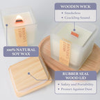 Scented Candle, 7.04 oz Lavender Aromatherapy Candle, Natural Soy Wax - Image 4