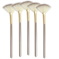 Slim Soft Facial Fan Brush, Makeup Cosmetic Multi Use, Mask Acid Applicator by Veibeau+Makeup