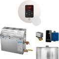 Mr Steam MS 15kW Steam Shower Generator Package w/round iTempo Control in White by MrSteam