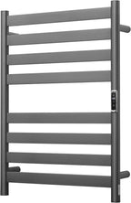 Heated Wall Mounted Electric Towel Warmer Rack, Timer & Temperature Control - Image 8
