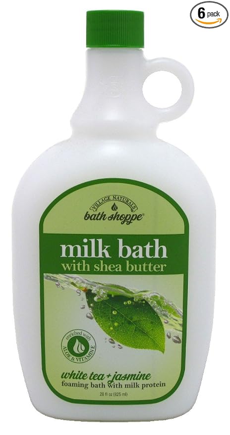 Village Naturals Bath Milk Bath Ultra-Moist White Tea & Jasmine 28 Ounce by VillageNaturalsTherapy