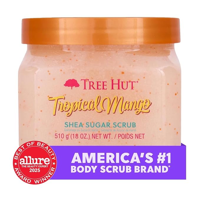 Tree Hut Tropical Mango Shea Sugar Scrub, Mothers Day Gifts, Exfoliating - Image 4