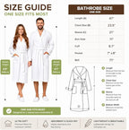BIOLINEN 100% Cotton Terry Shawl Collar Bathrobe - Image 3