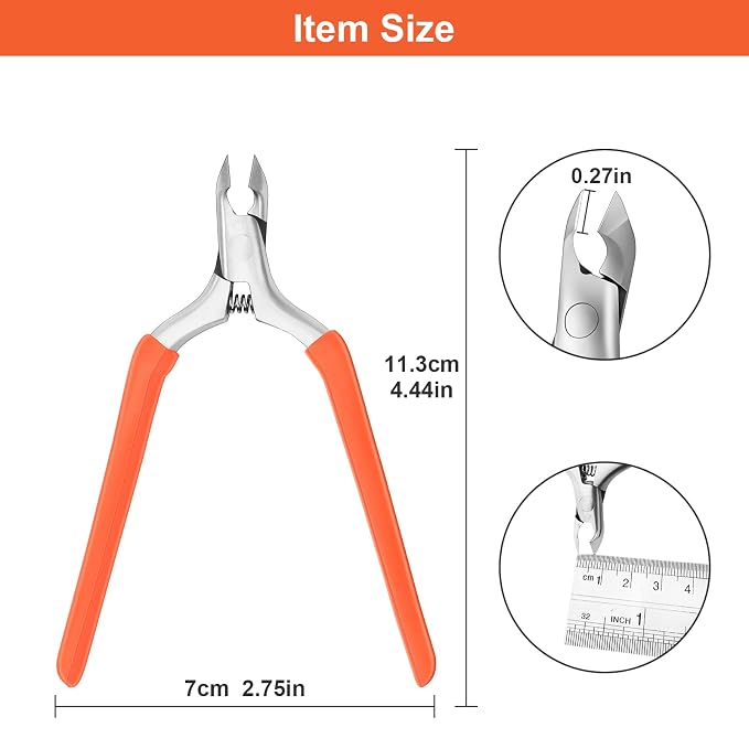 CGBE Cuticle Trimmer, 3/4 Jaw Extremely Sharp Cuticle Nippers, Professional - Image 3