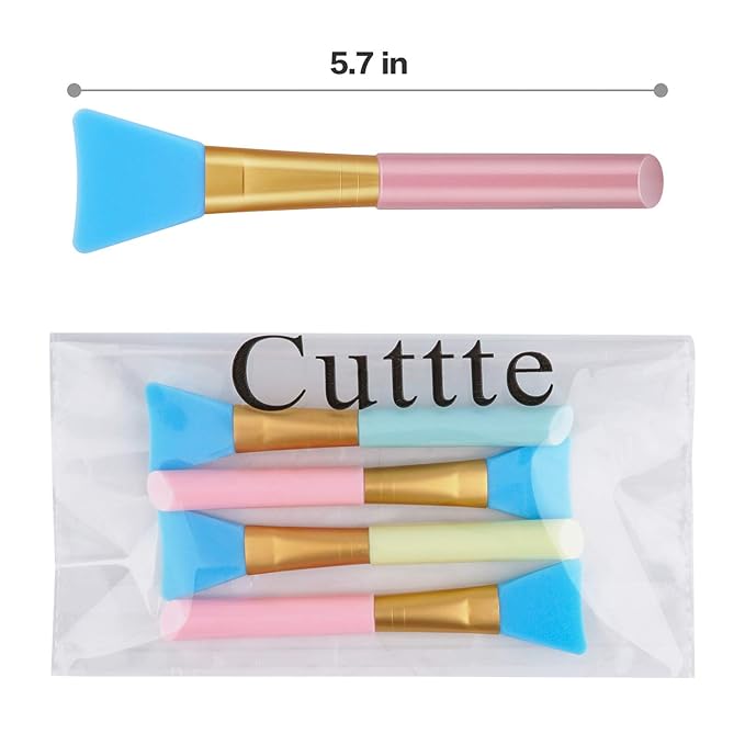 Cuttte 4pcs Silicone Face Mask Applicators, Flexible Facial Mud Masks Applicator - Image 6