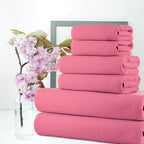 CASA COPENHAGEN Waffle 6Pcs 100% Egyptian Cotton Large Designer Towels Gift - Image 3