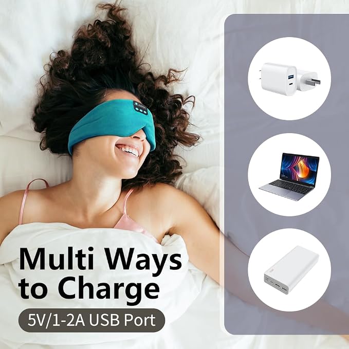 Joythink Sleep Headphones Bluetooth Sleep Mask Silk Kids Children Wireless - Image 7