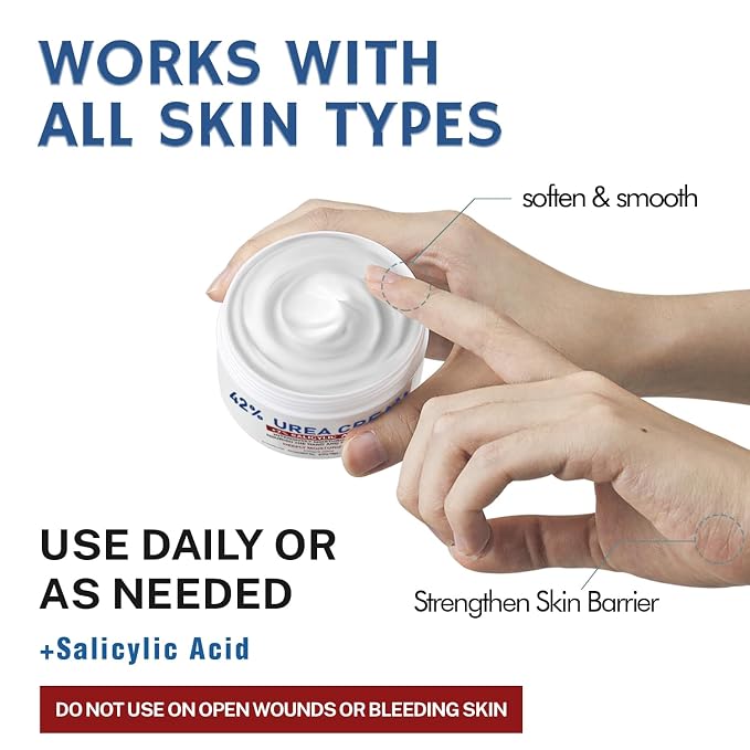 OUKEYA Urea Cream 42% plus Salicylic Acid 2%, Intensive Moisturizer - Image 5