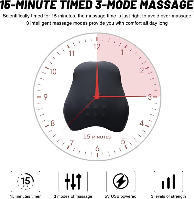 lumbar support pillow for office chair lumbar support pillow for car Heated - Image 7