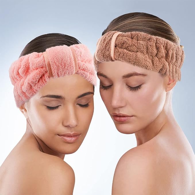 4 Pack Microfiber Towel Headbands - Image 3