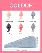 Lumimi Luxury Microfiber Hair Towel Gift Set 6 Pack - Image 7